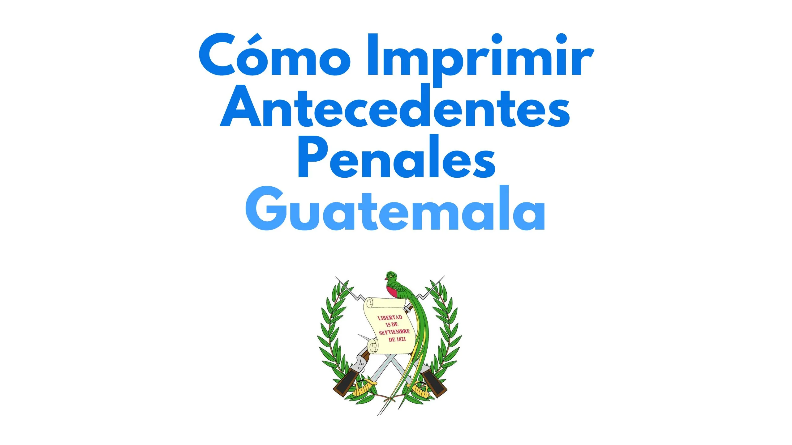 Cómo imprimir antecedentes penales Guatemala